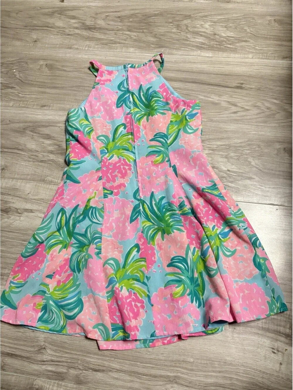 Lilly Pulitzer Girls' Sleeveless Sz 10 Shift Dress Classic Floral